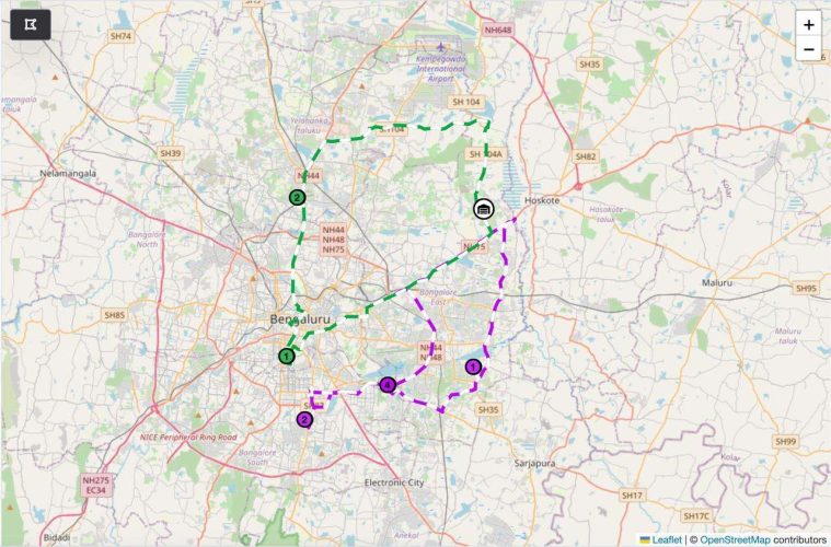 Route optimization plan