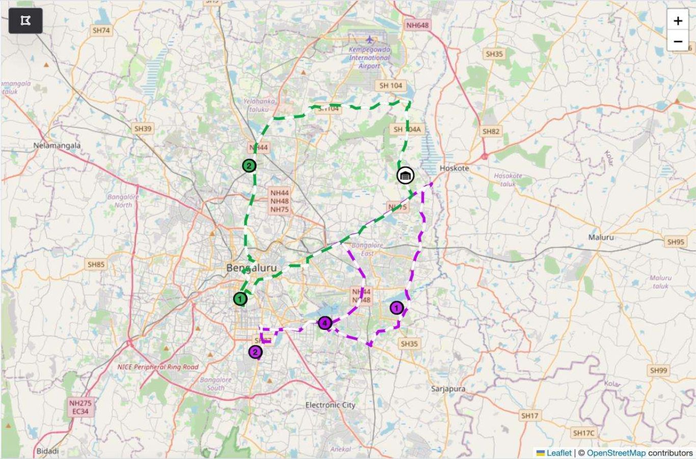 Route optimization plan
